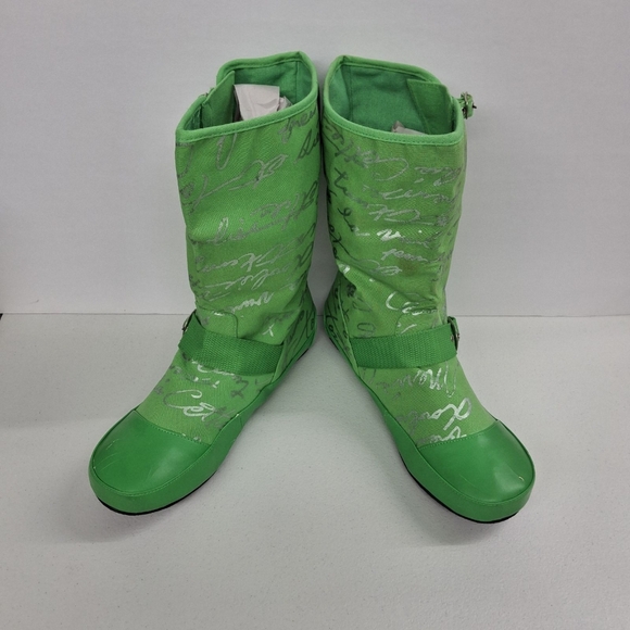 Boots green Funky unique mid shaft boots bootie size 11 nwot - Picture 8 of 16